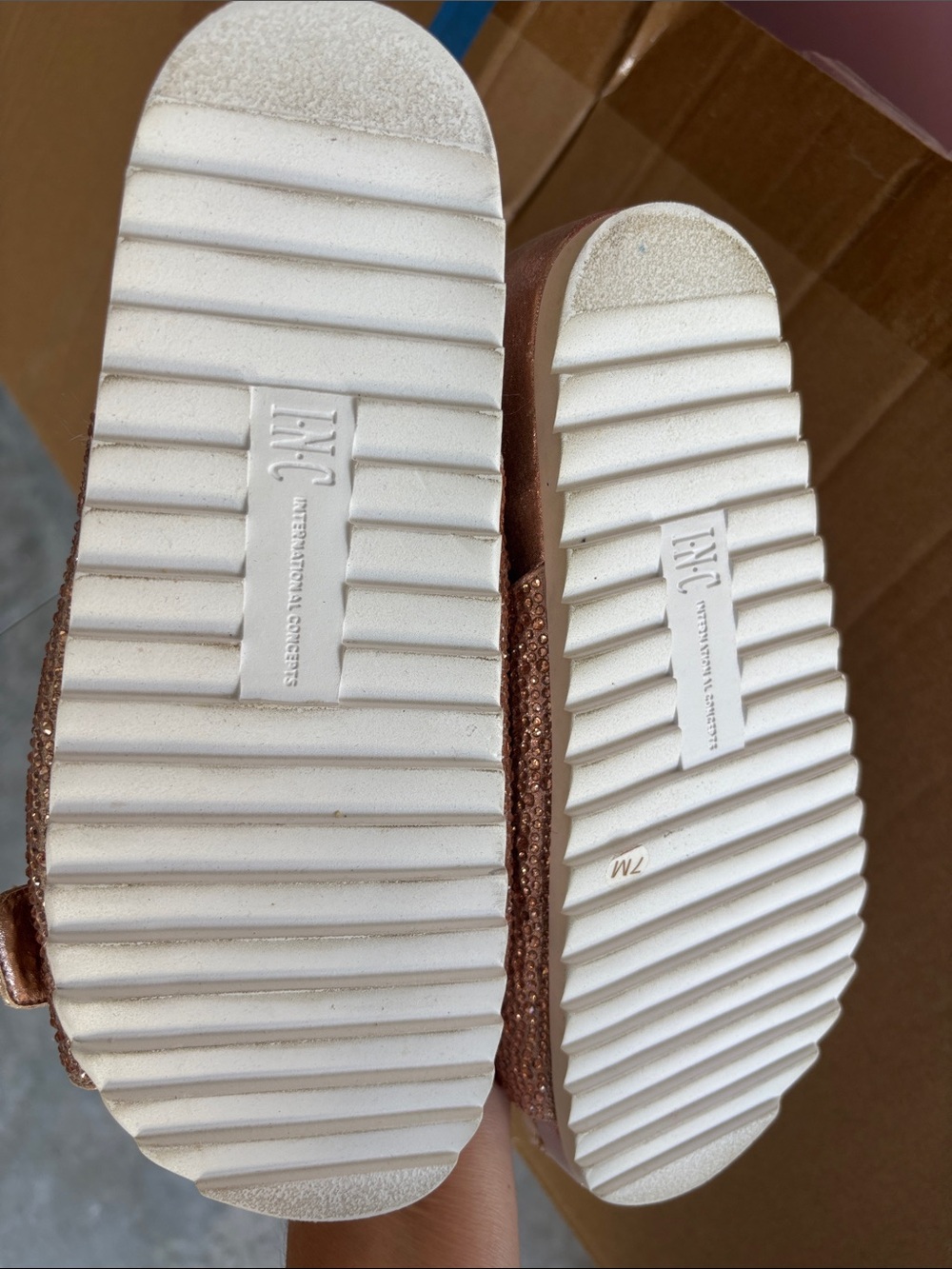 INC International Faux Fur Slide Sandals - Picture 4 of 11